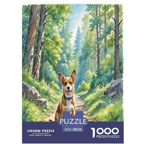 Australischer Terrier 1000-teiliges Tierhund Puzzles Premium Quality Familienspiel - Home Room Decoration Erwachsene Und Kinder Buntes Spielzeug 38x26cm/1000pcs von MMDASBVPE