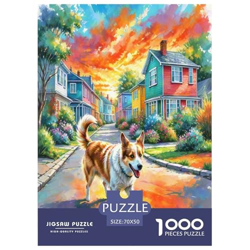 Australischer Terrier 1000-teiliges Tierhund Puzzles Premium Quality Familienspiel - Home Room Decoration Für Erwachsene, Familien Passen Wertvoll Geschenk Für Kinder 70x50cm/1000pcs Australischer Terrier 1000-teiliges Tierhund Puzzles Premium Quality Familienspiel - Home Room Decoration Für Erwachsene, Familien Passen Wertvoll Geschenk Für Kinder 70x50cm/1000pcs von MMDASBVPE