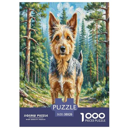 Australischer Terrier 1000-teiliges Tierhund Puzzles Premium Quality Familienspiel - Home Room Decoration Für Erwachsene Und Kinder Ab 12 Jahren Buntes Spielzeug 38x26cm/1000pcs Australischer Terrier 1000-teiliges Tierhund Puzzles Premium Quality Familienspiel - Home Room Decoration Für Erwachsene Und Kinder Ab 12 Jahren Buntes Spielzeug 38x26cm/1000pcs von MMDASBVPE