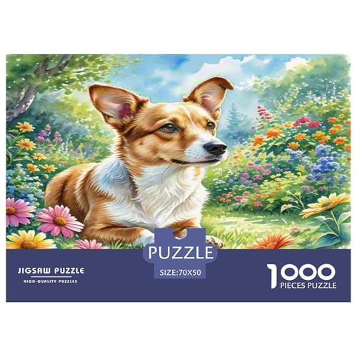 Australischer Terrier 1000-teiliges Tierhund Puzzles Premium Quality Familienspiel - Home Room Decoration Für Erwachsene Und Kinder Ab 12 Jahren Wertvoll Geschenk Für 70x50cm/1000pcs von MMDASBVPE