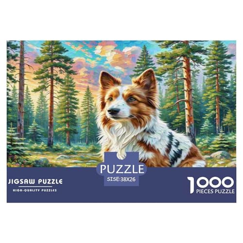 Australischer Terrier 1000-teiliges Tierhund Puzzles Premium Quality Pädagogisch - Home Room Decoration Erwachsene Und Kinder Buntes Spielzeug 38x26cm/1000pcs von MMDASBVPE