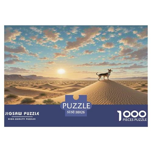 Australischer Terrier 1000-teiliges Tierhund Puzzles Premium Quality Pädagogisch - Home Room Decoration Für Erwachsene, Familien Passen Wertvoll Geschenk Für Kinder 38x26cm/1000pcs von MMDASBVPE