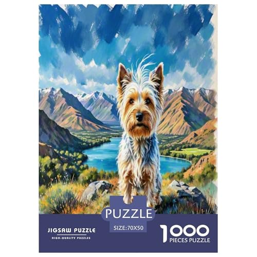 Australischer Terrier 1000-teiliges Tierhund Puzzles Premium Quality Pädagogisch - Home Room Decoration Für Erwachsene Und Kinder Ab 12 Jahren Buntes Spielzeug 70x50cm/1000pcs Australischer Terrier 1000-teiliges Tierhund Puzzles Premium Quality Pädagogisch - Home Room Decoration Für Erwachsene Und Kinder Ab 12 Jahren Buntes Spielzeug 70x50cm/1000pcs von MMDASBVPE