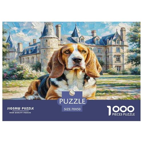 Basset Hund 1000 Teile Tierhund Puzzles Premium Quality Familienspiel - Home Room Decoration Für Erwachsene, Familien Passen Buntes Spielzeug 70x50cm/1000pcs Basset Hund 1000 Teile Tierhund Puzzles Premium Quality Familienspiel - Home Room Decoration Für Erwachsene, Familien Passen Buntes Spielzeug 70x50cm/1000pcs von MMDASBVPE