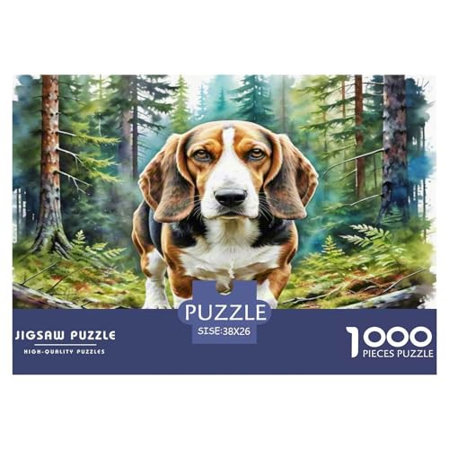 Basset Hund 1000 Teile Tierhund Puzzles Premium Quality Familienspiel - Home Room Decoration Für Erwachsene Und Kinder Ab 12 Jahren Wertvoll Geschenk Für 38x26cm/1000pcs Basset Hund 1000 Teile Tierhund Puzzles Premium Quality Familienspiel - Home Room Decoration Für Erwachsene Und Kinder Ab 12 Jahren Wertvoll Geschenk Für 38x26cm/1000pcs von MMDASBVPE