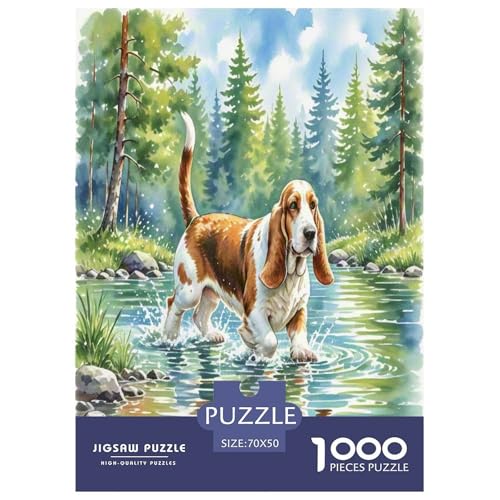 Basset Hund 1000 Teile Tierhund Puzzles Premium Quality Pädagogisch - Home Room Decoration Für Erwachsene Und Kinder Ab 12 Jahren Buntes Spielzeug 70x50cm/1000pcs Basset Hund 1000 Teile Tierhund Puzzles Premium Quality Pädagogisch - Home Room Decoration Für Erwachsene Und Kinder Ab 12 Jahren Buntes Spielzeug 70x50cm/1000pcs von MMDASBVPE