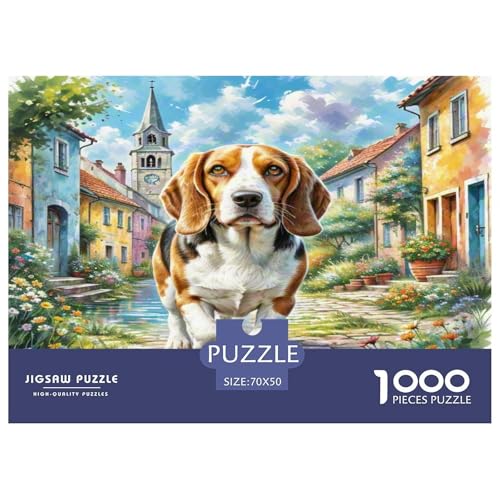 Basset Hund 1000-teiliges Tierhund Puzzles Premium Quality Pädagogisch - Home Room Decoration Für Erwachsene Und Kinder Ab 12 Jahren Buntes Spielzeug 70x50cm/1000pcs Basset Hund 1000-teiliges Tierhund Puzzles Premium Quality Pädagogisch - Home Room Decoration Für Erwachsene Und Kinder Ab 12 Jahren Buntes Spielzeug 70x50cm/1000pcs von MMDASBVPE