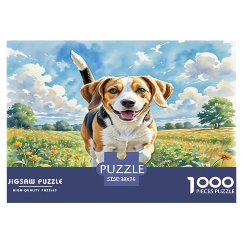 Beagle 1000 Teile Tierhund Puzzles Premium Quality Familienspiel - Home Room Decoration Für Erwachsene Und Kinder Ab 12 Jahren Wertvoll Geschenk Für 38x26cm/1000pcs von MMDASBVPE