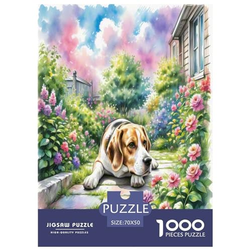Beagle 1000 Teile Tierhund Puzzles Premium Quality Familienspiel - Home Room Decoration Für Erwachsene Und Kinder Ab 12 Jahren Wertvoll Geschenk Für 70x50cm/1000pcs Beagle 1000 Teile Tierhund Puzzles Premium Quality Familienspiel - Home Room Decoration Für Erwachsene Und Kinder Ab 12 Jahren Wertvoll Geschenk Für 70x50cm/1000pcs von MMDASBVPE