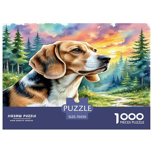 Beagle 1000 Teile Tierhund Puzzles Premium Quality Familienspiel - Home Room Decoration Für Erwachsene Und Kinder Ab 12 Jahren Wertvoll Geschenk Für 70x50cm/1000pcs Beagle 1000 Teile Tierhund Puzzles Premium Quality Familienspiel - Home Room Decoration Für Erwachsene Und Kinder Ab 12 Jahren Wertvoll Geschenk Für 70x50cm/1000pcs von MMDASBVPE