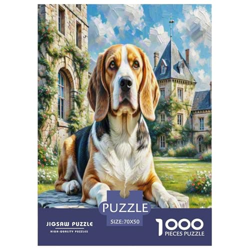 Beagle 1000 Teile Tierhund Puzzles Premium Quality Familienspiel - Home Room Decoration Für Erwachsene Und Kinder Ab 12 Jahren Wertvoll Geschenk Für 70x50cm/1000pcs Beagle 1000 Teile Tierhund Puzzles Premium Quality Familienspiel - Home Room Decoration Für Erwachsene Und Kinder Ab 12 Jahren Wertvoll Geschenk Für 70x50cm/1000pcs von MMDASBVPE