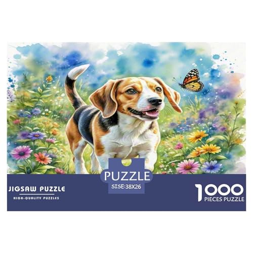 Beagle 1000 Teile Tierhund Puzzles Premium Quality Pädagogisch - Home Room Decoration Für Erwachsene Und Kinder Ab 12 Jahren Geschenk Für Von 12 Jahren 38x26cm/1000pcs Beagle 1000 Teile Tierhund Puzzles Premium Quality Pädagogisch - Home Room Decoration Für Erwachsene Und Kinder Ab 12 Jahren Geschenk Für Von 12 Jahren 38x26cm/1000pcs von MMDASBVPE