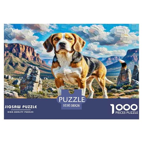 Beagle 1000 Teile Tierhund Puzzles Premium Quality Pädagogisch - Home Room Decoration Für Erwachsene Und Kinder Ab 12 Jahren Wertvoll Geschenk Für 38x26cm/1000pcs Beagle 1000 Teile Tierhund Puzzles Premium Quality Pädagogisch - Home Room Decoration Für Erwachsene Und Kinder Ab 12 Jahren Wertvoll Geschenk Für 38x26cm/1000pcs von MMDASBVPE
