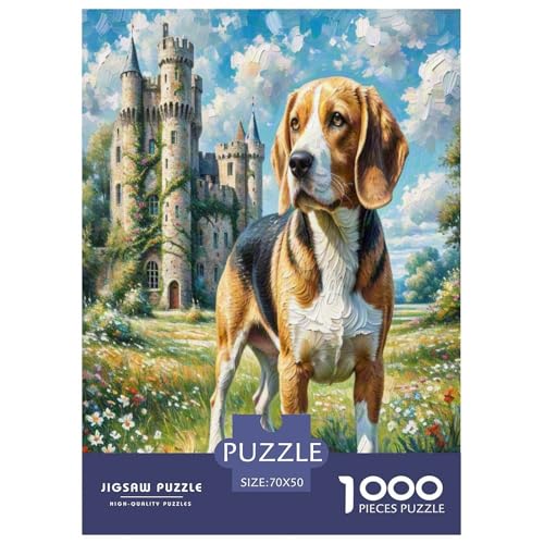 Beagle 1000 Teile Tierhund Puzzles Premium Quality Pädagogisch - Home Room Decoration Für Erwachsene Und Kinder Ab 12 Jahren Wertvoll Geschenk Für 70x50cm/1000pcs Beagle 1000 Teile Tierhund Puzzles Premium Quality Pädagogisch - Home Room Decoration Für Erwachsene Und Kinder Ab 12 Jahren Wertvoll Geschenk Für 70x50cm/1000pcs von MMDASBVPE