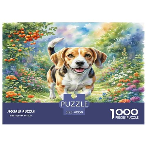 Beagle 1000 Teile Tierhund Puzzles Premium Quality Pädagogisch - Home Room Decoration Für Erwachsene Und Kinder Ab 12 Jahren Wertvoll Geschenk Für 70x50cm/1000pcs Beagle 1000 Teile Tierhund Puzzles Premium Quality Pädagogisch - Home Room Decoration Für Erwachsene Und Kinder Ab 12 Jahren Wertvoll Geschenk Für 70x50cm/1000pcs von MMDASBVPE