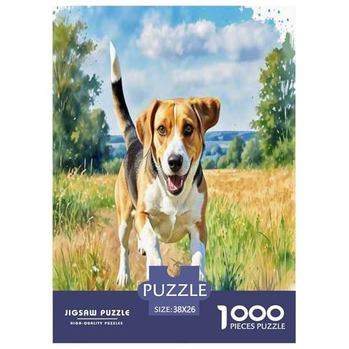 Beagle 1000-teiliges Tierhund Puzzles Premium Quality Familienspiel - Home Room Decoration Für Erwachsene Und Kinder Ab 12 Jahren Buntes Spielzeug 38x26cm/1000pcs Beagle 1000-teiliges Tierhund Puzzles Premium Quality Familienspiel - Home Room Decoration Für Erwachsene Und Kinder Ab 12 Jahren Buntes Spielzeug 38x26cm/1000pcs von MMDASBVPE