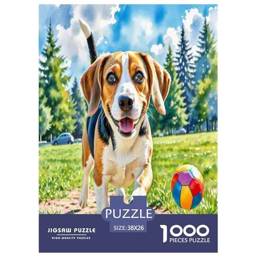 Beagle 1000-teiliges Tierhund Puzzles Premium Quality Familienspiel - Home Room Decoration Für Erwachsene Und Kinder Ab 12 Jahren Buntes Spielzeug 38x26cm/1000pcs Beagle 1000-teiliges Tierhund Puzzles Premium Quality Familienspiel - Home Room Decoration Für Erwachsene Und Kinder Ab 12 Jahren Buntes Spielzeug 38x26cm/1000pcs von MMDASBVPE