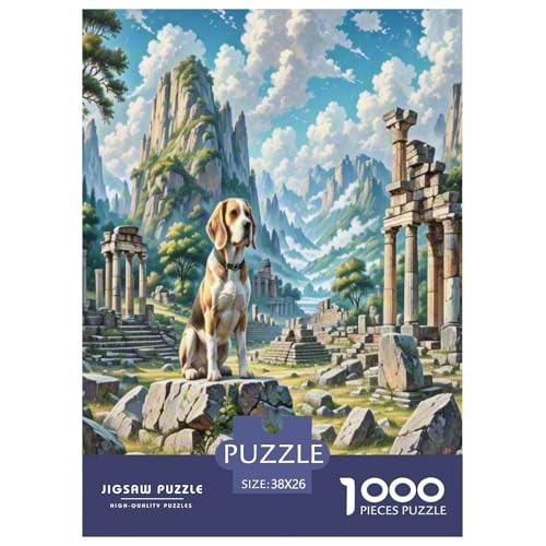 Beagle 1000-teiliges Tierhund Puzzles Premium Quality Familienspiel - Home Room Decoration Für Erwachsene Und Kinder Ab 12 Jahren Wertvoll Geschenk Für 38x26cm/1000pcs Beagle 1000-teiliges Tierhund Puzzles Premium Quality Familienspiel - Home Room Decoration Für Erwachsene Und Kinder Ab 12 Jahren Wertvoll Geschenk Für 38x26cm/1000pcs von MMDASBVPE