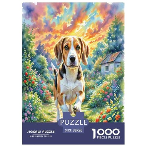 Beagle 1000-teiliges Tierhund Puzzles Premium Quality Pädagogisch - Home Room Decoration Für Erwachsene Und Kinder Ab 12 Jahren Buntes Spielzeug 38x26cm/1000pcs Beagle 1000-teiliges Tierhund Puzzles Premium Quality Pädagogisch - Home Room Decoration Für Erwachsene Und Kinder Ab 12 Jahren Buntes Spielzeug 38x26cm/1000pcs von MMDASBVPE