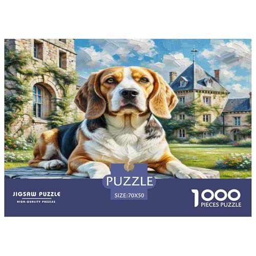 Beagle 1000-teiliges Tierhund Puzzles Premium Quality Pädagogisch - Home Room Decoration Für Erwachsene Und Kinder Ab 12 Jahren Buntes Spielzeug 70x50cm/1000pcs Beagle 1000-teiliges Tierhund Puzzles Premium Quality Pädagogisch - Home Room Decoration Für Erwachsene Und Kinder Ab 12 Jahren Buntes Spielzeug 70x50cm/1000pcs von MMDASBVPE