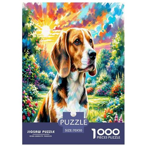 Beagle 1000-teiliges Tierhund Puzzles Premium Quality Pädagogisch - Home Room Decoration Für Erwachsene Und Kinder Ab 12 Jahren Buntes Spielzeug 70x50cm/1000pcs Beagle 1000-teiliges Tierhund Puzzles Premium Quality Pädagogisch - Home Room Decoration Für Erwachsene Und Kinder Ab 12 Jahren Buntes Spielzeug 70x50cm/1000pcs von MMDASBVPE