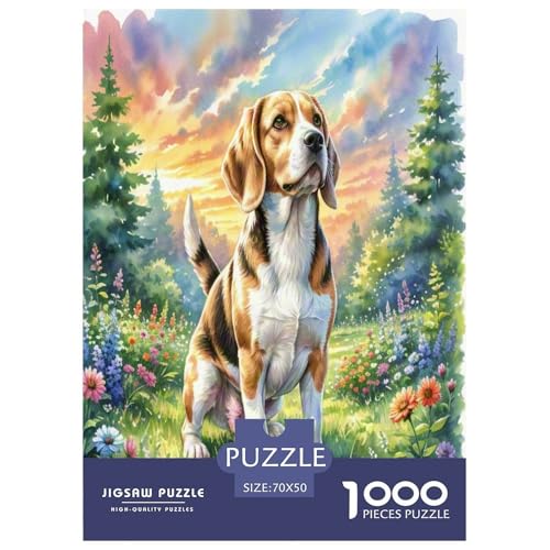 Beagle 1000-teiliges Tierhund Puzzles Premium Quality Pädagogisch - Home Room Decoration Für Erwachsene Und Kinder Ab 12 Jahren Geschenk Für Von 12 Jahren 70x50cm/1000pcs Beagle 1000-teiliges Tierhund Puzzles Premium Quality Pädagogisch - Home Room Decoration Für Erwachsene Und Kinder Ab 12 Jahren Geschenk Für Von 12 Jahren 70x50cm/1000pcs von MMDASBVPE