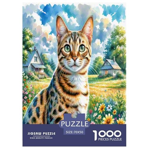 Bengalen 1000 Teile Tier Puzzles Premium Quality Pädagogisch - Home Room Decoration Für Erwachsene Und Kinder Ab 12 Jahren Buntes Spielzeug 70x50cm/1000pcs von MMDASBVPE
