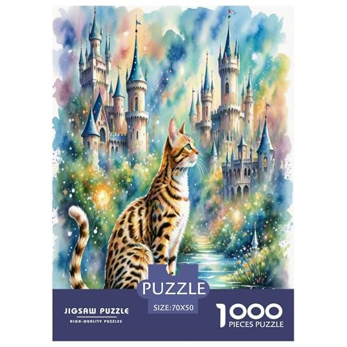 Bengalen 1000 Teile Tier Puzzles Premium Quality Pädagogisch - Home Room Decoration Für Erwachsene Und Kinder Ab 12 Jahren Buntes Spielzeug 70x50cm/1000pcs von MMDASBVPE