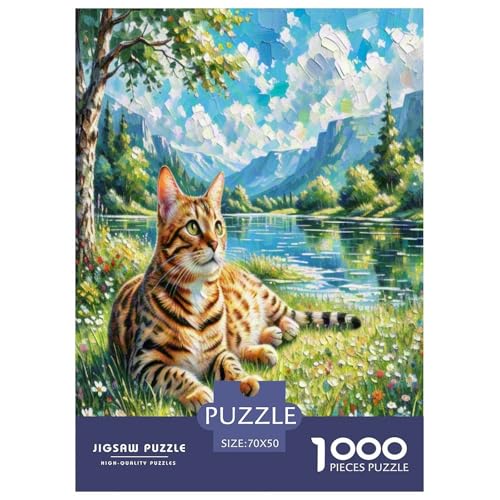 Bengalen 1000 Teile Tier Puzzles Premium Quality Pädagogisch - Home Room Decoration Für Erwachsene Und Kinder Ab 12 Jahren Buntes Spielzeug 70x50cm/1000pcs von MMDASBVPE
