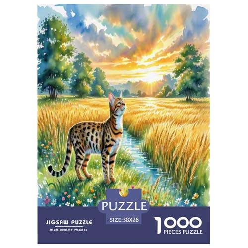 Bengalen 1000 Teile Tier Puzzles Premium Quality Pädagogisch - Home Room Decoration Für Erwachsene Und Kinder Ab 12 Jahren Geschenk Für Von 12 Jahren 38x26cm/1000pcs von MMDASBVPE