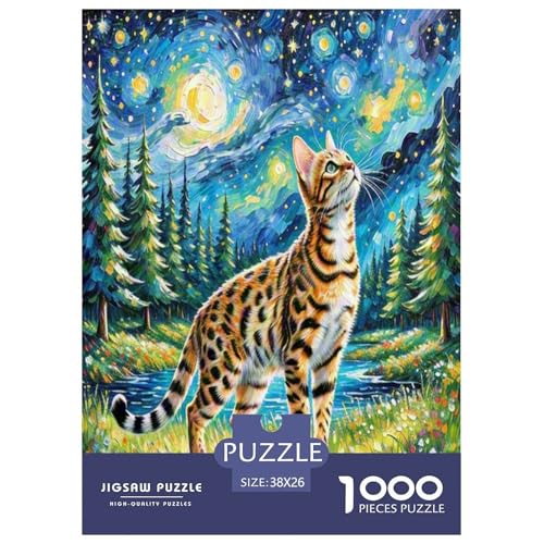 Bengalen 1000 Teile Tier Puzzles Premium Quality Pädagogisch - Home Room Decoration Für Erwachsene Und Kinder Ab 12 Jahren Geschenk Für Von 12 Jahren 38x26cm/1000pcs von MMDASBVPE