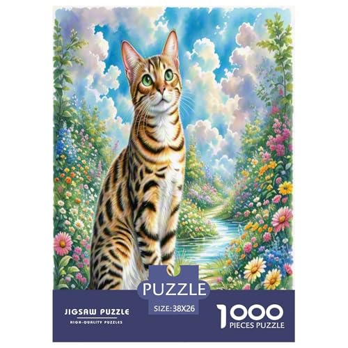 Bengalen 1000 Teile Tier Puzzles Premium Quality Pädagogisch - Home Room Decoration Für Erwachsene Und Kinder Ab 12 Jahren Wertvoll Geschenk Für 38x26cm/1000pcs von MMDASBVPE