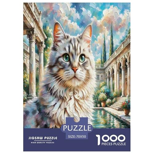 Birman 1000 Teile Tier Puzzles Premium Quality Familienspiel - Home Room Decoration Für Erwachsene Und Kinder Ab 12 Jahren Wertvoll Geschenk Für 70x50cm/1000pcs von MMDASBVPE