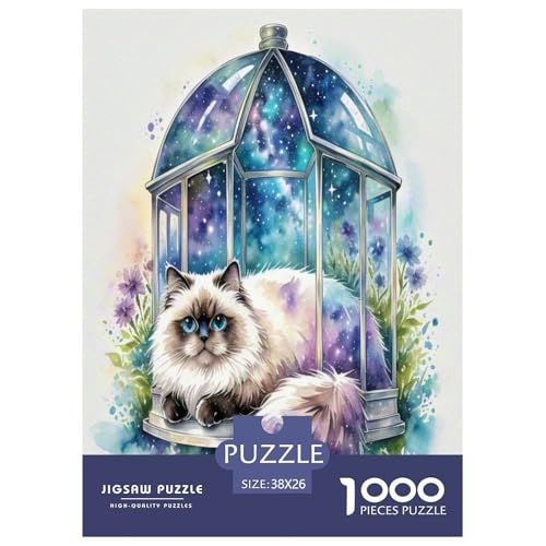 Birman 1000 Teile Tier Puzzles Premium Quality Pädagogisch - Home Room Decoration Für Erwachsene Und Kinder Ab 12 Jahren Buntes Spielzeug 38x26cm/1000pcs von MMDASBVPE