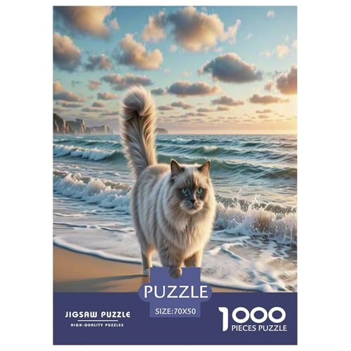 Birman 1000 Teile Tier Puzzles Premium Quality Pädagogisch - Home Room Decoration Für Erwachsene Und Kinder Ab 12 Jahren Buntes Spielzeug 70x50cm/1000pcs von MMDASBVPE