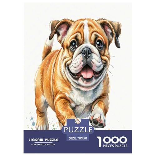 Britische Bulldog 1000 Teile Tier Puzzles Premium Quality Pädagogisch - Home Room Decoration Für Erwachsene Und Kinder Ab 12 Jahren Wertvoll Geschenk Für 70x50cm/1000pcs Britische Bulldog 1000 Teile Tier Puzzles Premium Quality Pädagogisch - Home Room Decoration Für Erwachsene Und Kinder Ab 12 Jahren Wertvoll Geschenk Für 70x50cm/1000pcs von MMDASBVPE