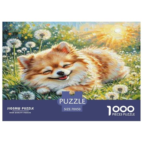 Chihuahua 1000 Teile Tier Puzzles Premium Quality Familienspiel - Home Room Decoration Für Erwachsene Und Kinder Ab 12 Jahren Buntes Spielzeug 70x50cm/1000pcs von MMDASBVPE