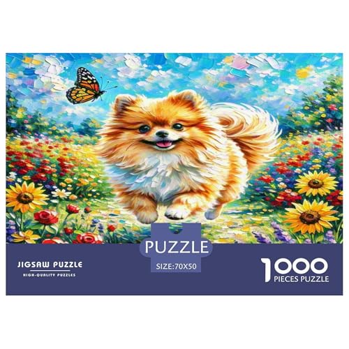 Chihuahua 1000 Teile Tier Puzzles Premium Quality Pädagogisch - Home Room Decoration Für Erwachsene Und Kinder Ab 12 Jahren Buntes Spielzeug 70x50cm/1000pcs von MMDASBVPE