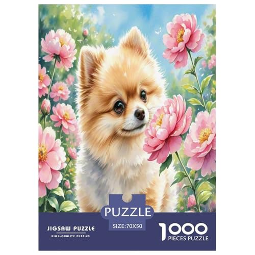 Chihuahua 1000 Teile Tier Puzzles Premium Quality Pädagogisch - Home Room Decoration Für Erwachsene Und Kinder Ab 12 Jahren Buntes Spielzeug 70x50cm/1000pcs von MMDASBVPE