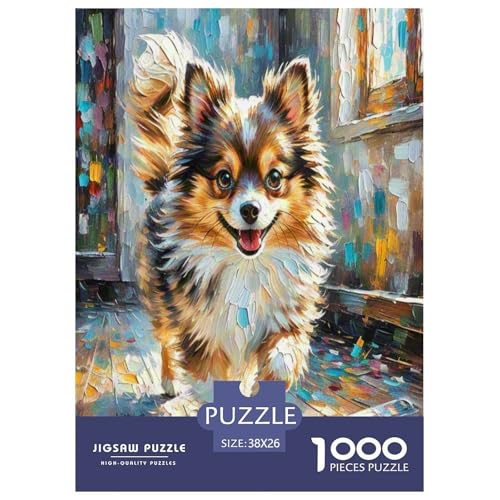 Chihuahua 1000 Teile Tier Puzzles Premium Quality Pädagogisch - Home Room Decoration Für Erwachsene Und Kinder Ab 12 Jahren Wertvoll Geschenk Für 38x26cm/1000pcs von MMDASBVPE