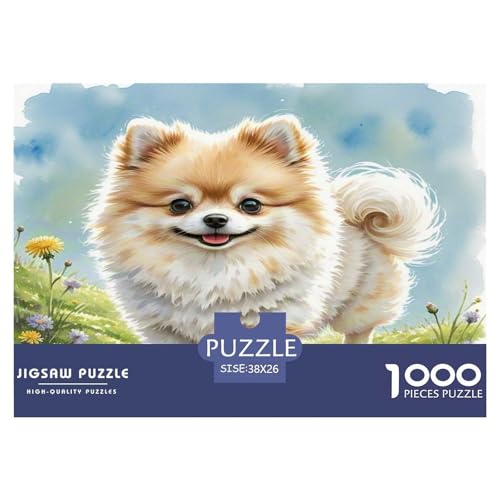 Chihuahua 1000-teiliges Tier Puzzles Premium Quality Familienspiel - Home Room Decoration Für Erwachsene Und Kinder Ab 12 Jahren Buntes Spielzeug 38x26cm/1000pcs von MMDASBVPE