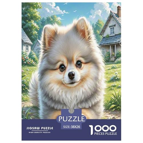 Chihuahua 1000-teiliges Tier Puzzles Premium Quality Familienspiel - Home Room Decoration Für Erwachsene Und Kinder Ab 12 Jahren Buntes Spielzeug 38x26cm/1000pcs von MMDASBVPE
