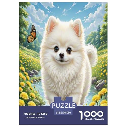 Chihuahua 1000-teiliges Tier Puzzles Premium Quality Familienspiel - Home Room Decoration Für Erwachsene Und Kinder Ab 12 Jahren Wertvoll Geschenk Für 70x50cm/1000pcs von MMDASBVPE