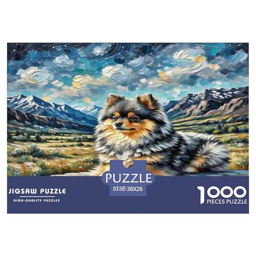 Chihuahua 1000-teiliges Tier Puzzles Premium Quality Pädagogisch - Home Room Decoration Für Erwachsene Und Kinder Ab 12 Jahren Wertvoll Geschenk Für 38x26cm/1000pcs von MMDASBVPE