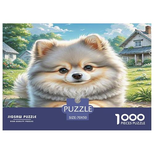 Chihuahua 1000-teiliges Tier Puzzles Premium Quality Pädagogisch - Home Room Decoration Für Erwachsene Und Kinder Ab 12 Jahren Wertvoll Geschenk Für 70x50cm/1000pcs von MMDASBVPE