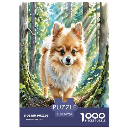 Chihuahua 1000-teiliges Tier Puzzles Premium Quality Pädagogisch - Home Room Decoration Für Erwachsene Und Kinder Ab 12 Jahren Wertvoll Geschenk Für 70x50cm/1000pcs von MMDASBVPE