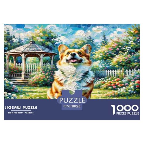 Corgi 1000 Teile Tier Puzzles Premium Quality Familienspiel - Home Room Decoration Für Erwachsene Und Kinder Ab 12 Jahren Wertvoll Geschenk Für 38x26cm/1000pcs von MMDASBVPE