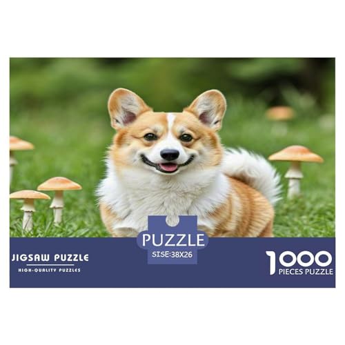 Corgi 1000 Teile Tier Puzzles Premium Quality Familienspiel - Home Room Decoration Für Erwachsene Und Kinder Ab 12 Jahren Wertvoll Geschenk Für 38x26cm/1000pcs von MMDASBVPE