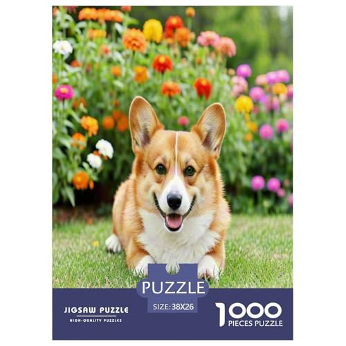 Corgi 1000 Teile Tier Puzzles Premium Quality Familienspiel - Home Room Decoration Für Erwachsene Und Kinder Ab 12 Jahren Wertvoll Geschenk Für 38x26cm/1000pcs von MMDASBVPE