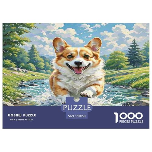 Corgi 1000-teiliges Tier Puzzles Premium Quality Familienspiel - Home Room Decoration Für Erwachsene Und Kinder Ab 12 Jahren Wertvoll Geschenk Für 70x50cm/1000pcs Corgi 1000-teiliges Tier Puzzles Premium Quality Familienspiel - Home Room Decoration Für Erwachsene Und Kinder Ab 12 Jahren Wertvoll Geschenk Für 70x50cm/1000pcs von MMDASBVPE